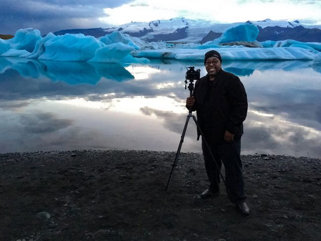 Terry White in Iceland