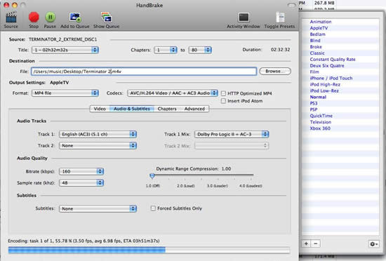 xmedia recode picking bitrate