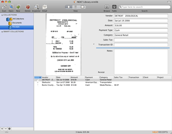 neat receipts calibration sheet pdf