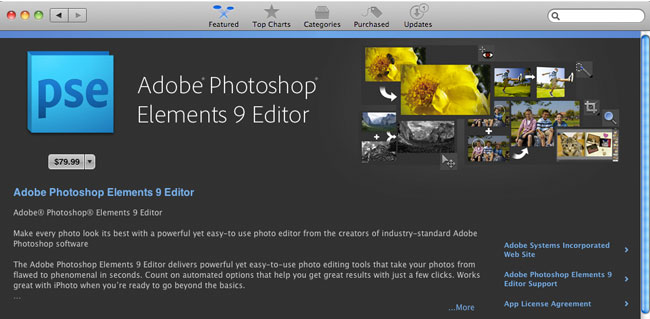 Photoshop Elements 9 On The Mac App Store Terry White S Tech Blog