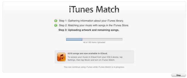 itunes match data usage