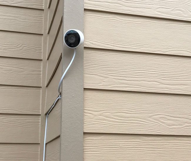 Nest Cam Outdoor mounted