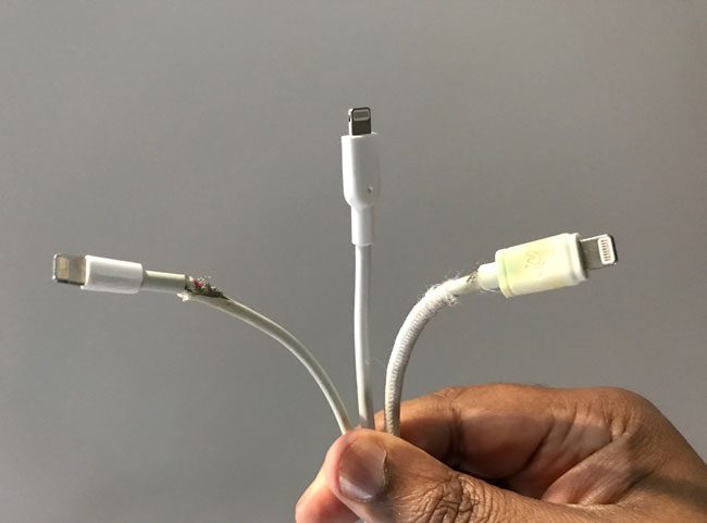 reinforced apple lightning cable