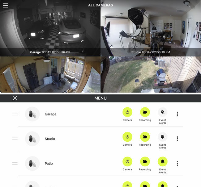 nest multiple camera view