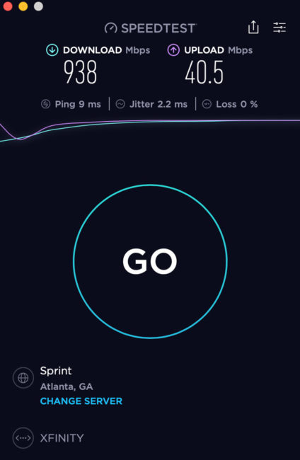 Xfinity Speed