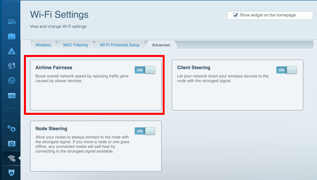 Linksys Velop Web Settings