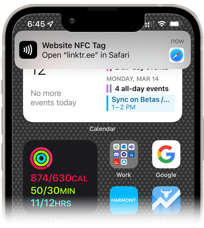 Tap NFC Business Card - Share Everything With A Tap - White